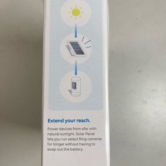 NIB RING Solar Panel for Outdoor Ring Cameras - White - Picture 9 of 13